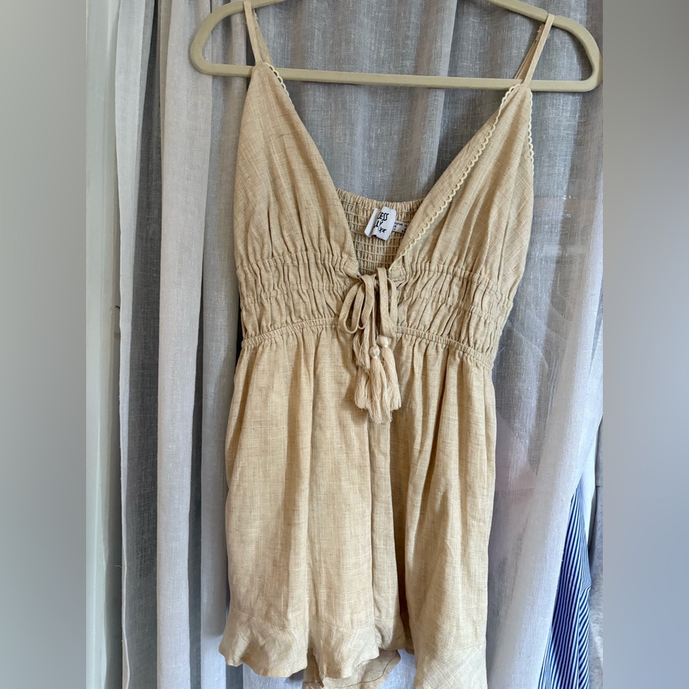 PRINCESS POLLY LINEN ROMPER